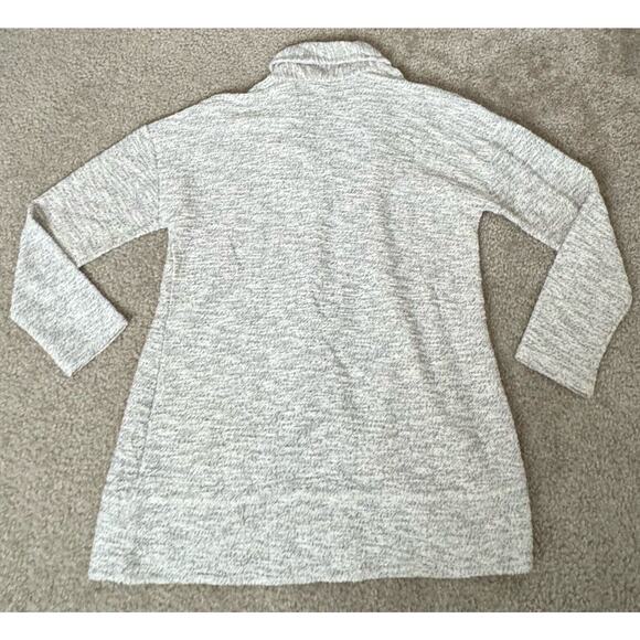 Talbots Cardigan Sweater Lambs Open Front Ribbed Purple Women Size M Petite Mp - Picture 2 of 9